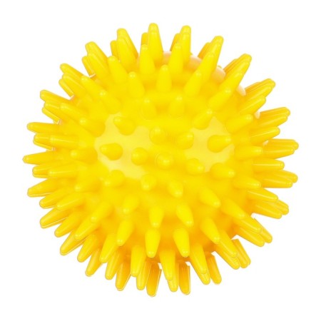 Developing massage ball, diameter 8 cm, color yellow crumb I-7