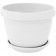 Plastic pot "Toledo", d = 20, with a pallet, white