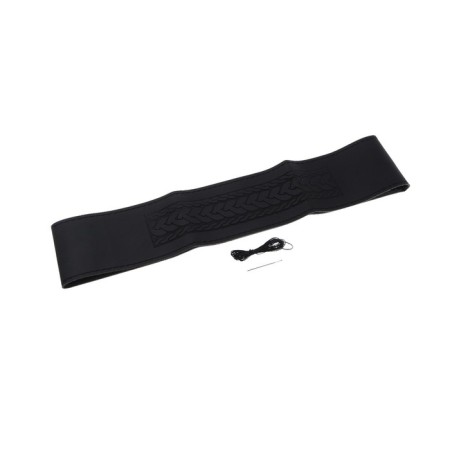 Torso steering wheel, 38 cm, artificial leather, pattern, black thread