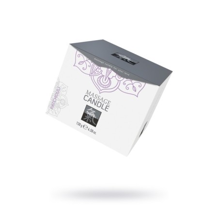 Hot Shiatsu massage candle, with patchouli aroma, 130 ml