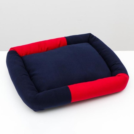 Soft sofa, 52 x 42 x 10 cm, cashmere, black-red-2