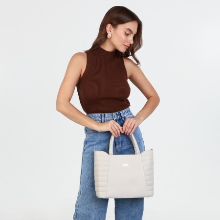 Olivi-tout bag on lightning, gray color-9