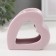 Aroma lamp ceramics "Heart" Lilac 9x4.8x8 cm