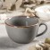 Tea Grey tea cup, 340 ml, dark gray color