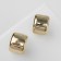 Earrings Plastic "Circle" Muse, Color Gold