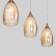 Suspended lamp with glass ceiling Cosmic, 15W, E14, 62x12 cm