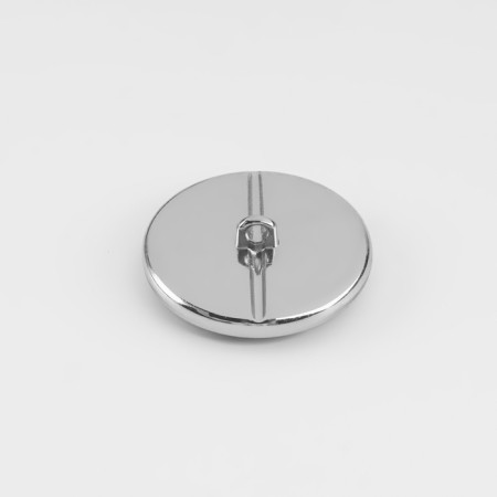 Metal button on the leg "stained glass, decorative, d = 25 mm, white/black, orange/silver color-1