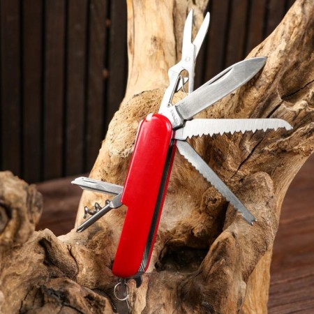 Swiss knife "Master K" 13V1, red-1