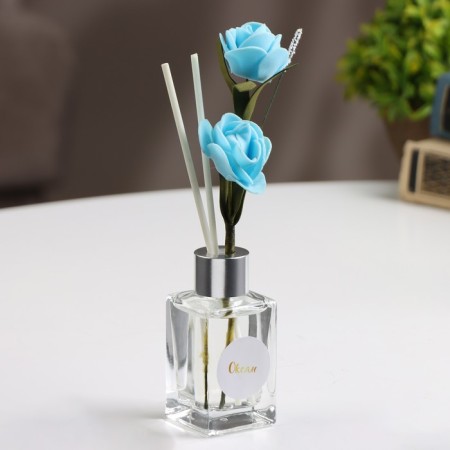 Aromatic diffuser with a “classic” flower, 50 ml, ocean, “wealth of aroma”-1