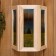 Wooden lampshade "dandelions" with glass inserts with UV seal, 33x29x12cm