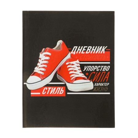 Diary for grades 5-11, "sneakers", solid cover 7BC, glossy lamination, 48 sheets-1