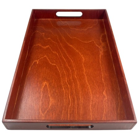 Tray with handles Panairo Lavarna, wood, size 42x28x4.5 cm-6
