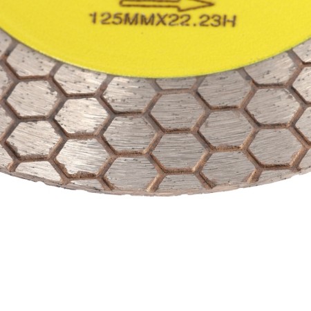Diamond disk for cutting and grinding tundra, for noisy at 45 degrees, continuous, 125 mm-1