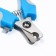 Small side claws with non -slip handles, a hole of 9 mm, blue with gray