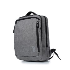 Youth backpack, synthetic fabric, 300x405x130 cm, gray