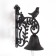 Bell souvenir cast iron "Bird and twig with leaves"