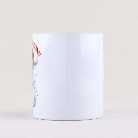 New Year's ceramic "Symbol of the Year", 320 ml, white color-1