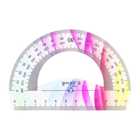 Set of geometric flexible silicone (ruler 30cm+2 squares+transporter) gradient-2