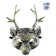 Carnival mask "Deer", Golden color