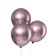 Latex ball 12 “Chrome”, metal, set of 50 pcs., Lilac color