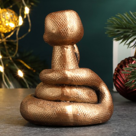 The figure "The snake dreams" bronze, 6x6cm-2