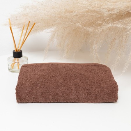 Terry towel 50x80cm, brown, cotton 100%, 360g/m2