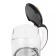Electric KitFort KT-6636, glass, 1.7 l, 2200 watts, white-black
