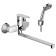 Bath mixer and shower Rossinka S35-35, one-handed, button divertor, color chromium