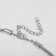 Pendant "Geometry" circles, color silver, 50 cm