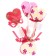 Decor on the stick "Love" mix, 2pcs