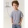 T -shirt Children's Amarobaby Stripe, height 128 cm, gray color