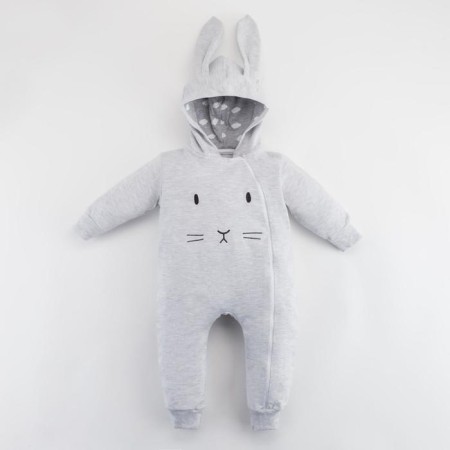 Combineson crumb I am a "bunny", gray, height 80-86 cm