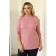 Women's turtleneck, size 58, pink color