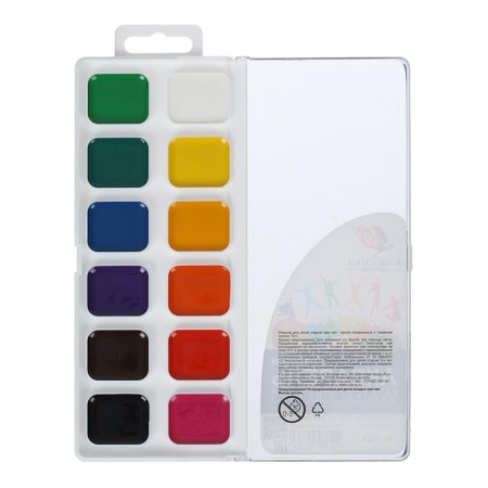 Watercolor "Ray" classics, 12 colors, without brush-2