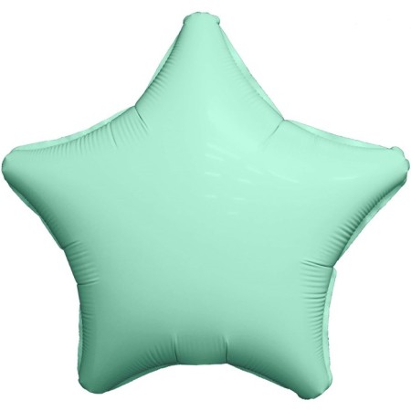 Foil ball 19 ", star, color mystic menthol