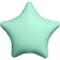 Foil ball 19 ", star, color mystic menthol