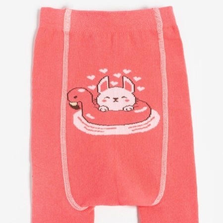 Pantyhose children, coral color, height 62-68-2