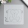 Stencil plastic "Square animals. Monkey" 13x13 cm