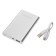 External battery Luazon PB-24, 8000 mAh, USB, 1 A, indicator, metal, gray