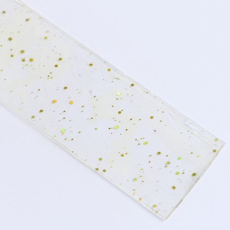 Pouting adhesive tape with sparkles, yellow color, 3 m-2