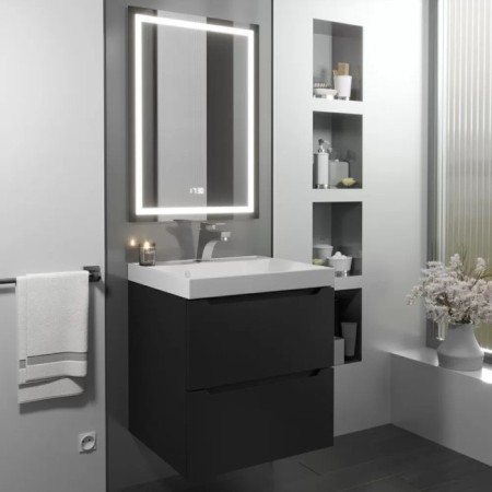 Tumbling under the Uperwood Tanos sink, suspended, 50 cm, black
