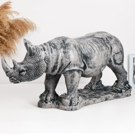 Figure "Rhino" 75x26x40cm, gray-2
