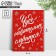 Minnaya postcard “Miracle will happen!”, Snowflakes on red, 6 x 8 cm, New Year