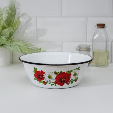 Bowl, 2 l, induction, neckline, white color