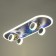 Skateboard chandelier LED 32W 3000-6000K+7 colors backlight 60x20x7 cm Bayerlux