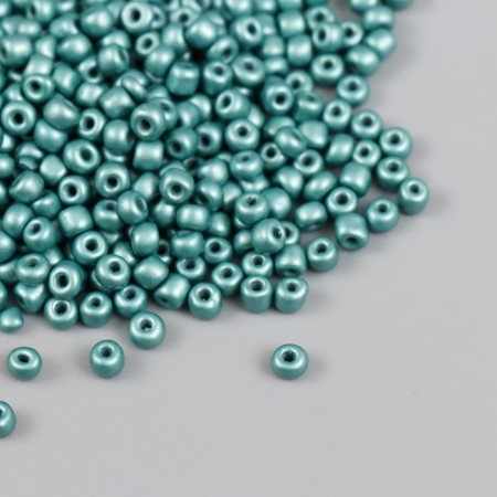 Glass beads 6/0 "dark lazor" metallic 450 g