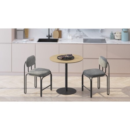 Dining table "Dale", 750 × 750 × 743 mm, Amber oak color-1