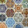 PVC panel faceted hexagon patchwork 973*492