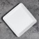 Summary Metal "plate", 12.6x12.6x1.3 cm, white