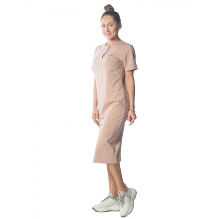 Women's dress "Shine", size 52, color light brown-2